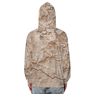The Amicalola to Springer Mountain Mocha Brown Hooded Performance Shirt