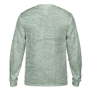 The Badlands Sage Green Long Sleeve Performance Tee
