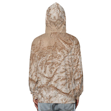 The Grand Canyon South Rim Mocha Brown Hooded Performance Shirt