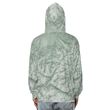 The Grand Canyon South Rim Sage Green Hooded Performance Shirt
