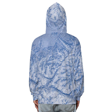 The Grand Canyon South Rim Sky Blue Hooded Performance Shirt