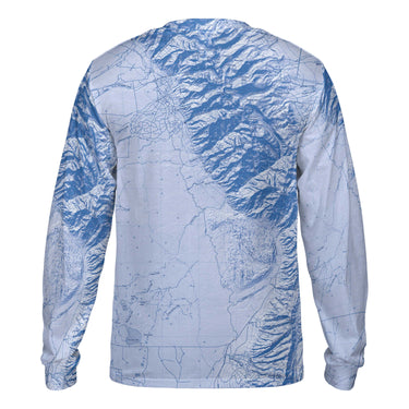 The Great Sand Dunes Sky Blue Long Sleeve Performance Tee