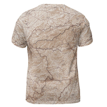 The Great Smoky Mountains Mocha Brown Short Sleeve Performance Tee