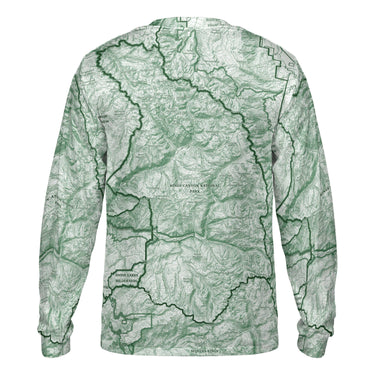 The Kings Canyon Sage Green Long Sleeve Performance Tee