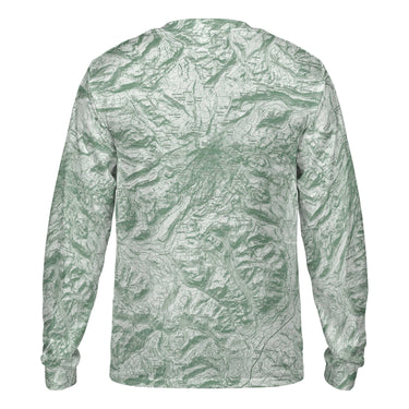 The Mount Rainier Sage Green Long Sleeve Performance Tee