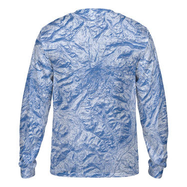 The Mount Rainier Sky Blue Long Sleeve Performance Tee