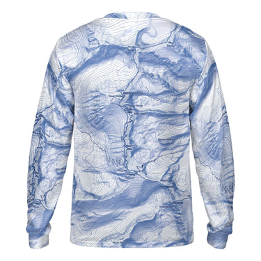 The Mount Whitney Sky Blue Long Sleeve Performance Tee