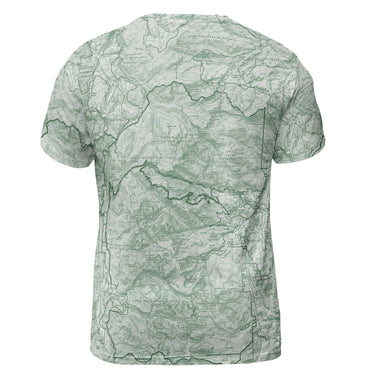 The Rocky Mountain Sage Green Short Sleeve Performance Tee
