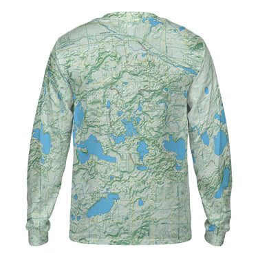 The Chelsea Area Trails Sage Green Long Sleeve Performance Tee