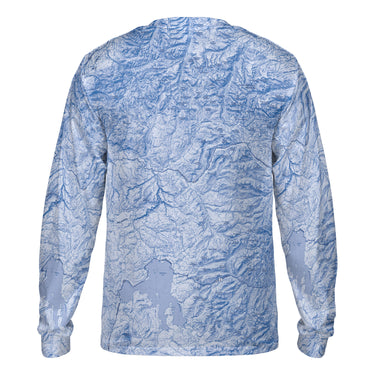 The Yellowstone Sky Blue Long Sleeve Performance Tee